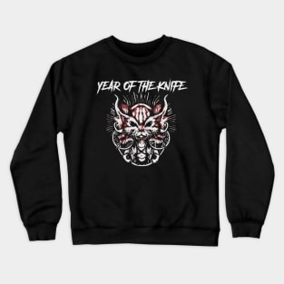 year of the knife and the dark fox Crewneck Sweatshirt